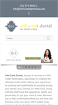 Mobile Screenshot of millcreekdentalwa.com